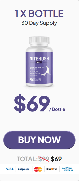 Nitehush Pro 1 bottle